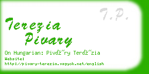 terezia pivary business card